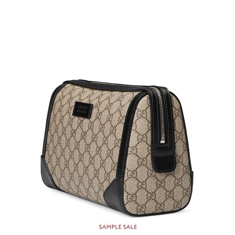 gucci gg supreme toiletry case|gucci gg supreme reversible tote.